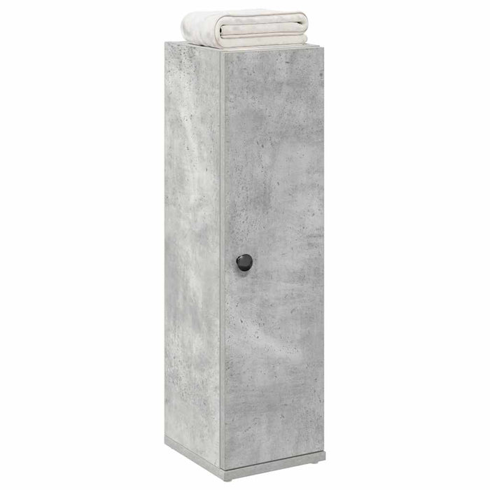 Шкаф за баня с държач за роло Concrete Grey 20.5x22x72 см