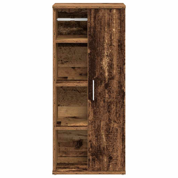 Шкаф за баня с държач за роло Old Wood 39x22x90 см