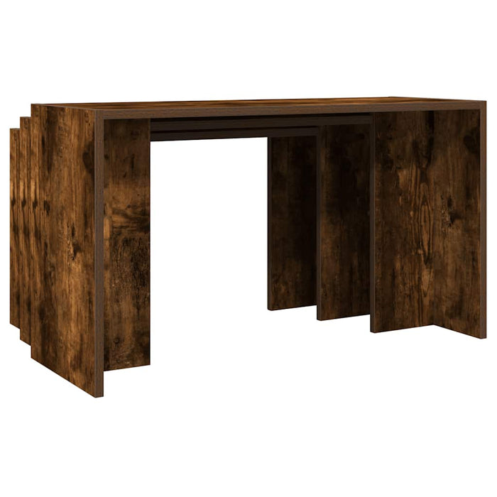 Nesting Tables 3 pcs Smoked Oak Engineered Wood