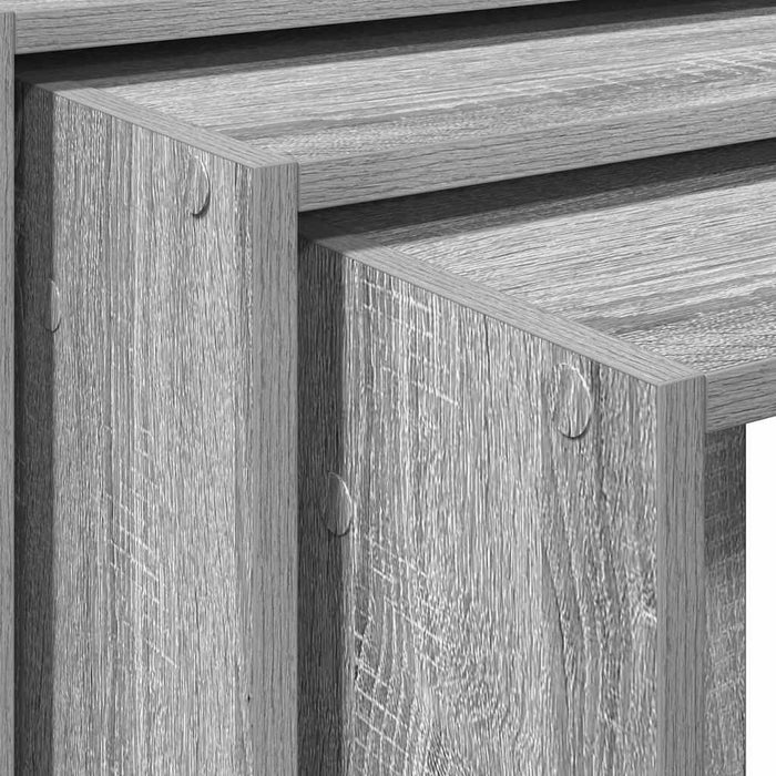 Nesting Tables 3 pcs Grey Sonoma Engineered Wood