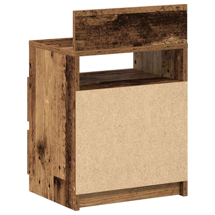 Bedside Cabinets 2 pcs with 2 Drawers Old Wood 40x33x60 cm