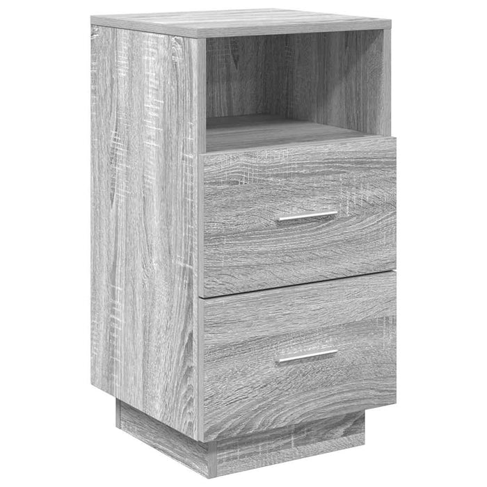 Bedside Cabinets 2 pcs with 2 Drawers Grey Sonoma 36x36x68 cm