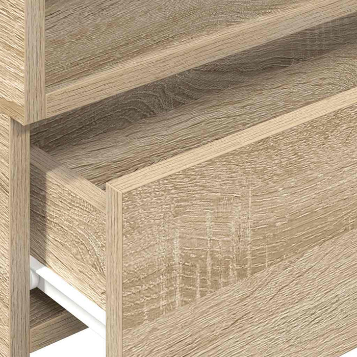 Прикроватные тумбочки настенные 2 шт. Sonoma Oak 45x26x28,5 см