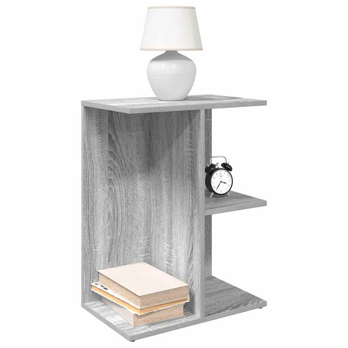 Bedside Table Grey Sonoma 46.5x29x61 cm Engineered Wood