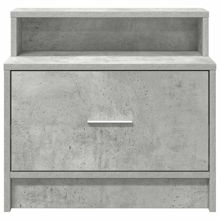 Нощни шкафчета с чекмедже 2 бр Concrete Grey 51x31x47 см