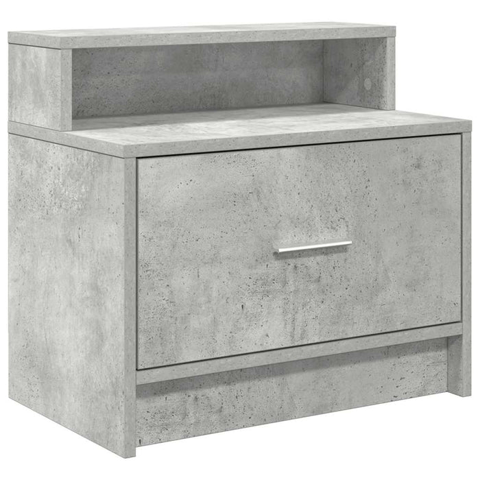 Нощни шкафчета с чекмедже 2 бр Concrete Grey 51x31x47 см