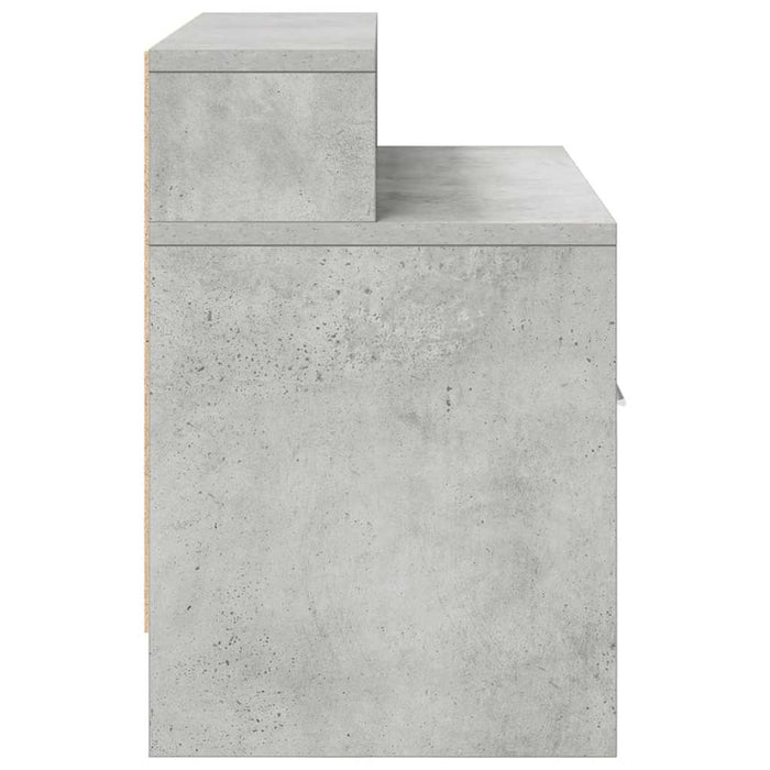 Нощни шкафчета с чекмедже 2 бр Concrete Grey 51x31x47 см