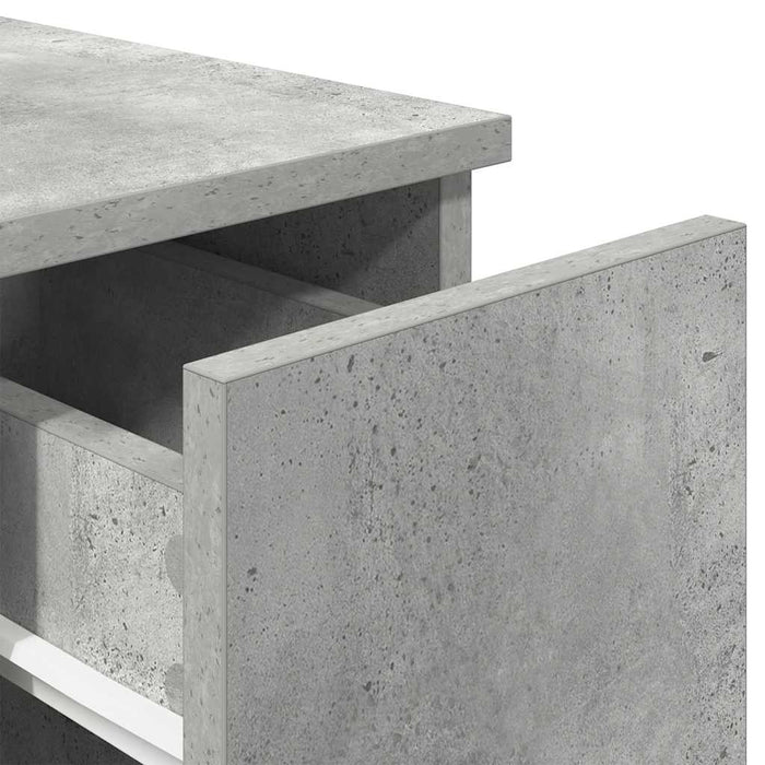 Нощни шкафчета с чекмедже 2 бр Concrete Grey 20x36x60 см