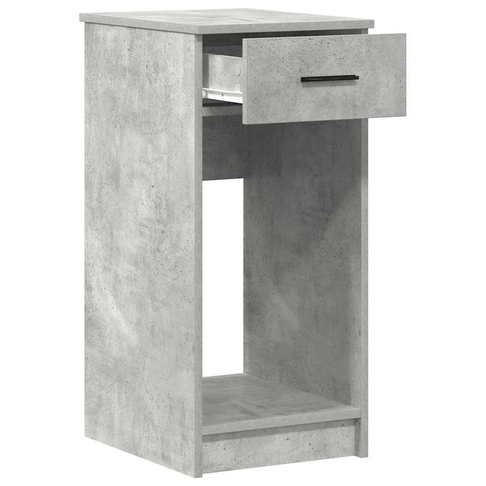 Suport turn computer cu sertar Beton Gri 35x45x77 cm