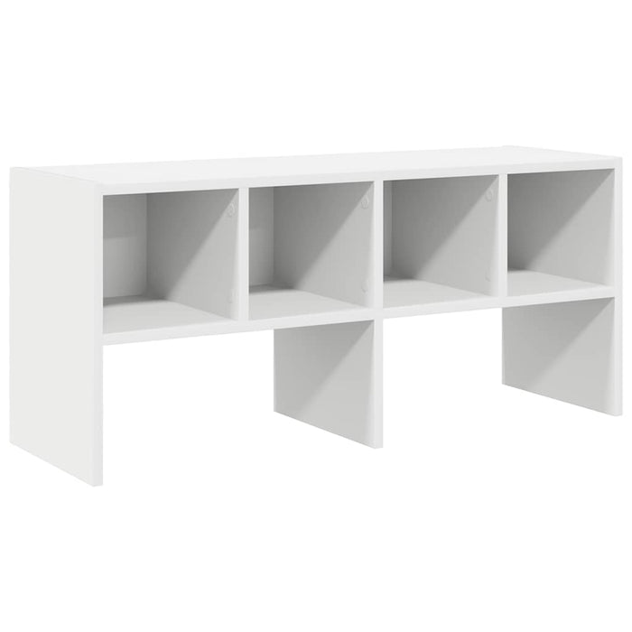 Shoe Rack Stackable White 89.5x30x40 cm