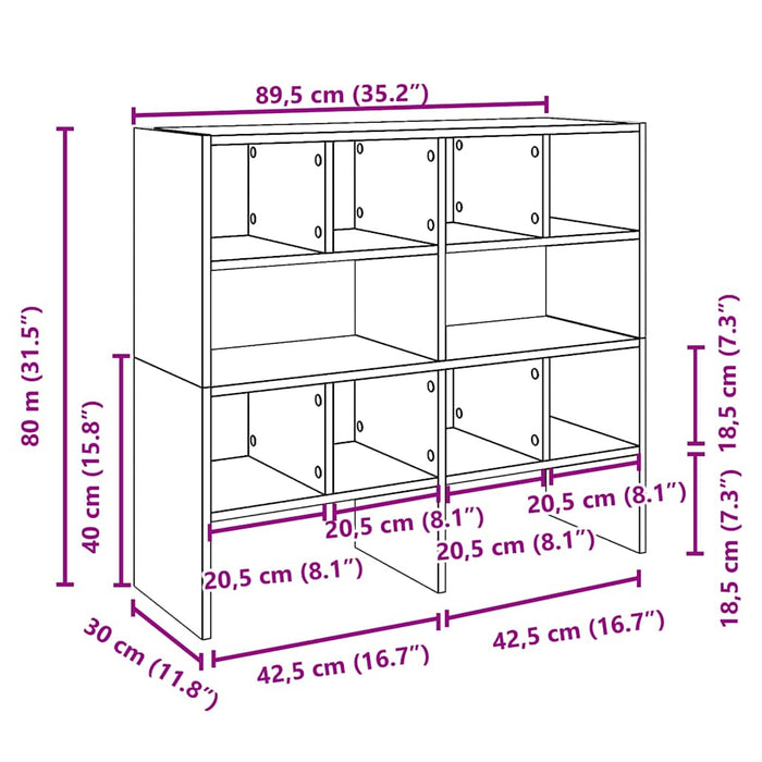 Shoe Racks 2 pcs Stackable Sonoma Oak 89.5x30x40 cm