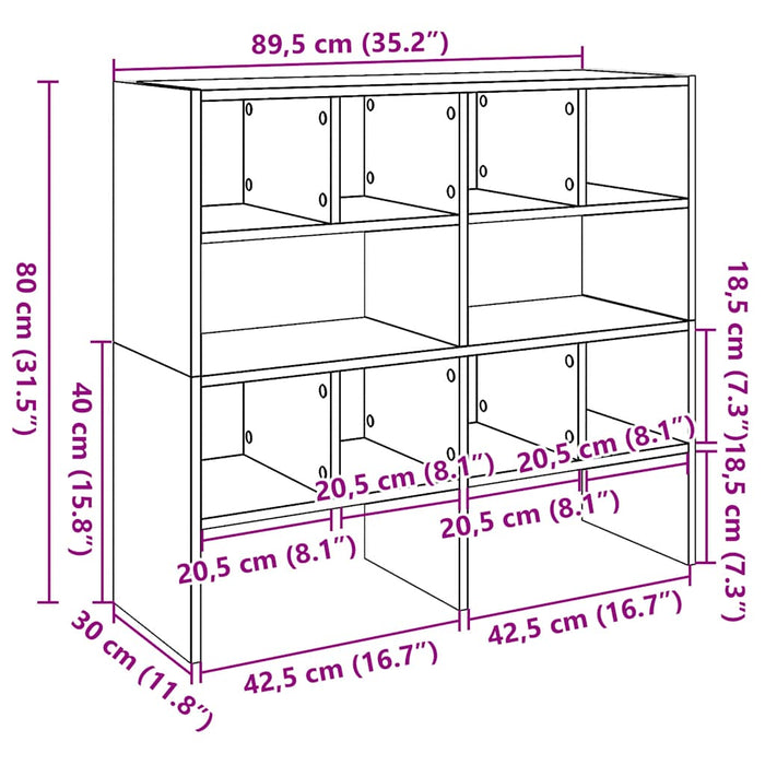 Полки для обуви 2 шт., штабелируемые, из старого дерева 89,5x30x40 см