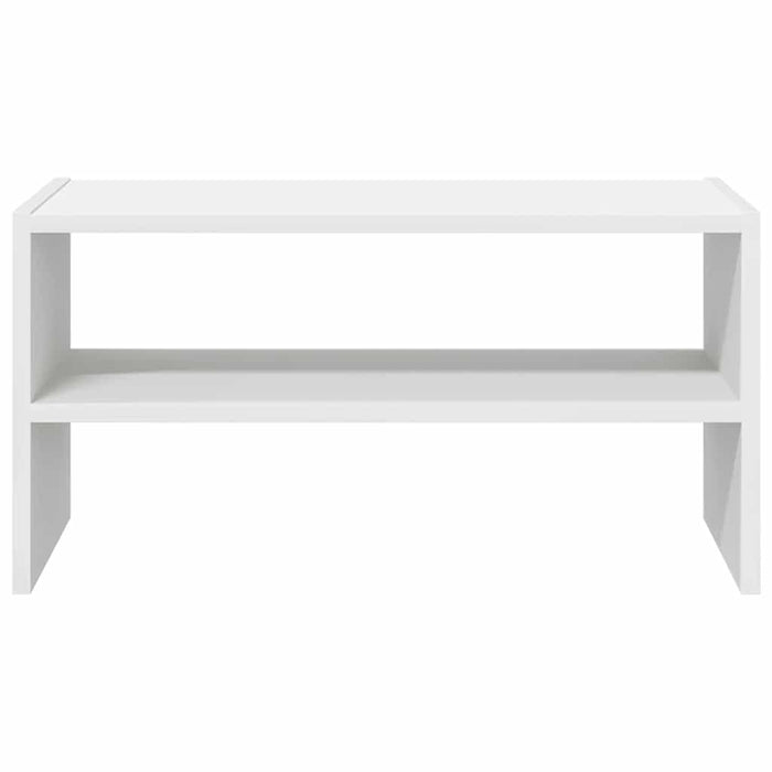 Shoe Rack Stackable White 60x30x30.5 cm