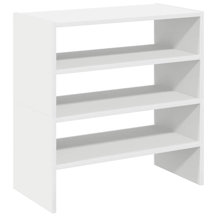 Shoe Racks 2 pcs Stackable White 60x30x30.5 cm