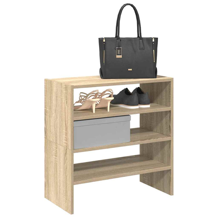 Shoe Racks 2 pcs Stackable Sonoma Oak 60x30x30.5 cm