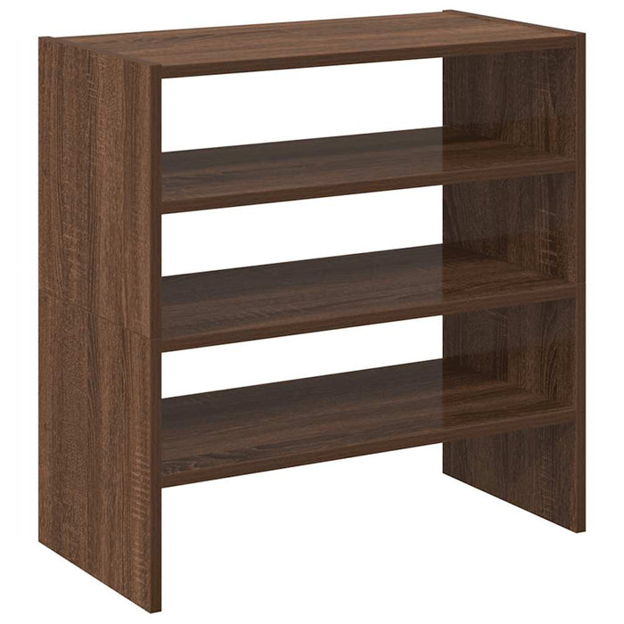 Shoe Racks 2 pcs Stackable Brown Oak 60x30x30.5 cm