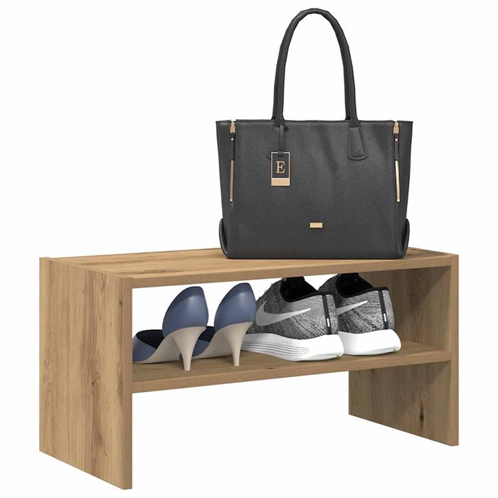 Shoe Rack Stackable Artisan Oak 60x30x30.5 cm