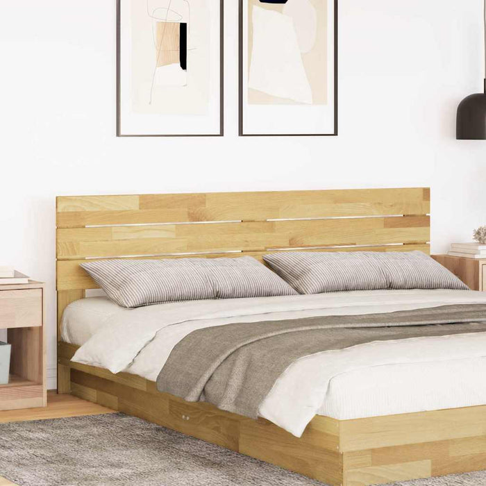 Headboard 200 cm Solid Wood Oak