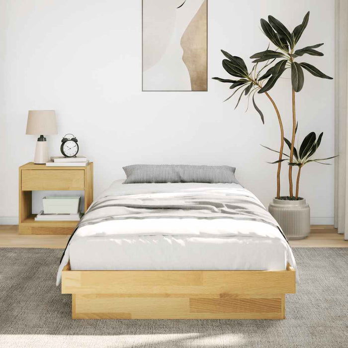 Bed Frame Without Mattress 80x200 cm Solid Oak Wood