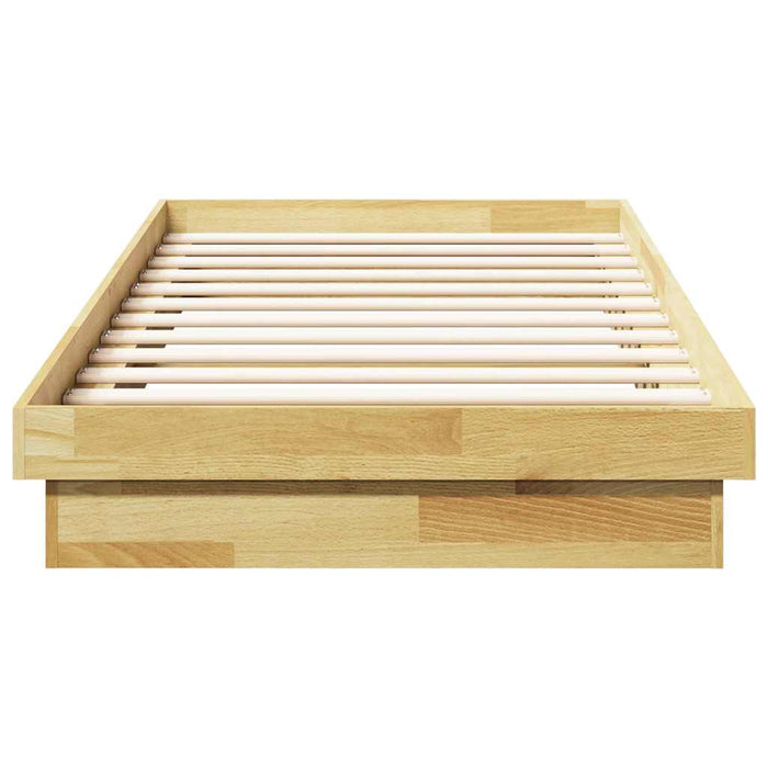 Bed Frame Without Mattress 80x200 cm Solid Oak Wood