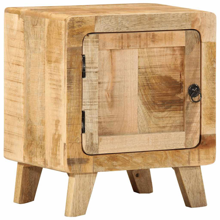 Bedside Cabinet 2 pcs 40x32x46 cm Solid Wood Rough Mango