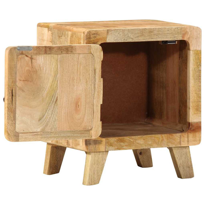 Bedside Cabinet 2 pcs 40x32x46 cm Solid Wood Rough Mango