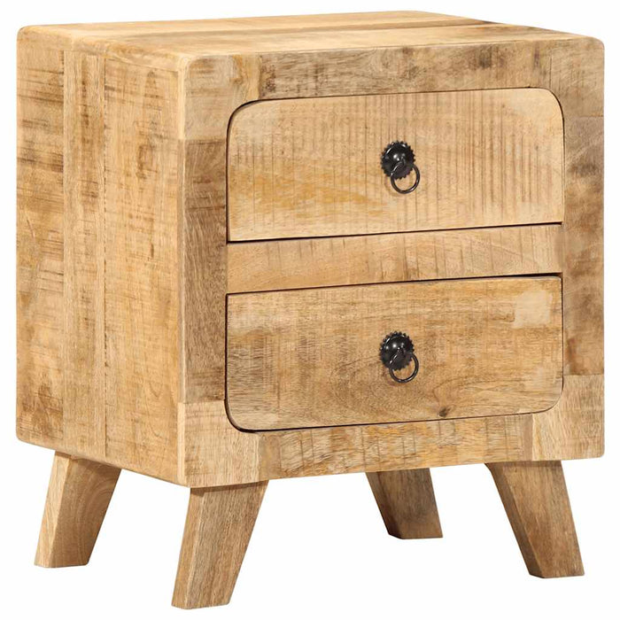 Bedside Cabinet 40x32x46 cm Solid Wood Rough Mango