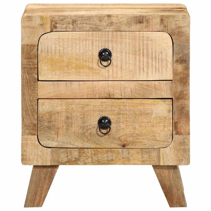 Bedside Cabinet 40x32x46 cm Solid Wood Rough Mango