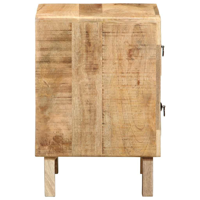 Bedside Cabinet 40x32x46 cm Solid Wood Rough Mango