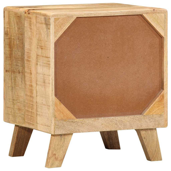 Bedside Cabinet 40x32x46 cm Solid Wood Rough Mango