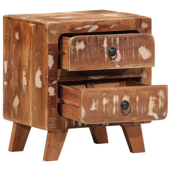 Bedside Cabinet 2 pcs 40x32x46 cm Solid Wood Reclaimed