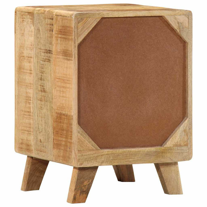 Bedside Cabinet 2 pcs 37x32x50 cm Solid Wood Rough Mango