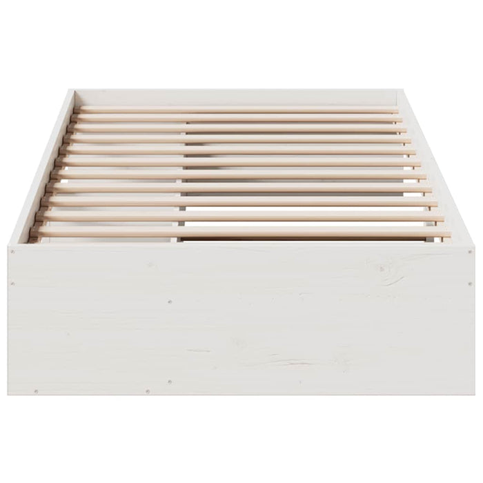 Day Bed without Mattress White 80x200 cm Solid Wood Pine