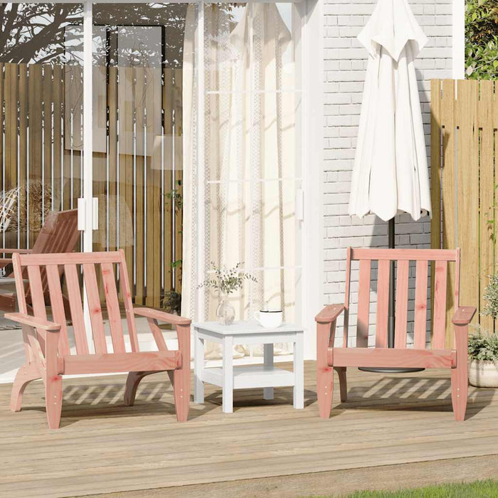 Garden Adirondack Chairs 2 pcs 75x77x77 cm Solid Wood Douglas