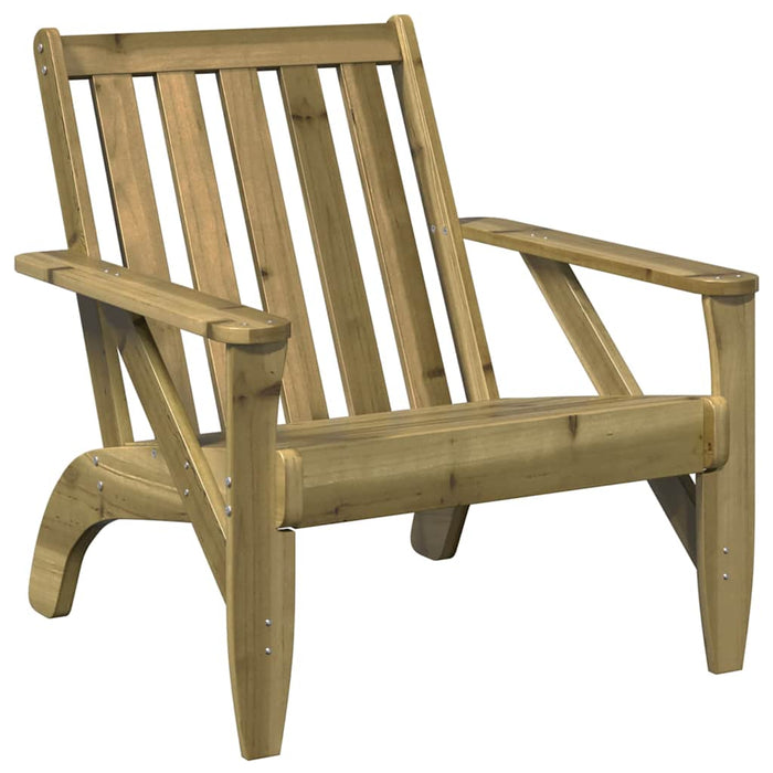 Garden Adirondack Chairs 2 pcs 75x77x77 cm Impregnated Wood Pine