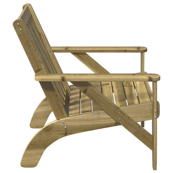 Garden Adirondack Chairs 2 pcs 75x77x77 cm Impregnated Wood Pine