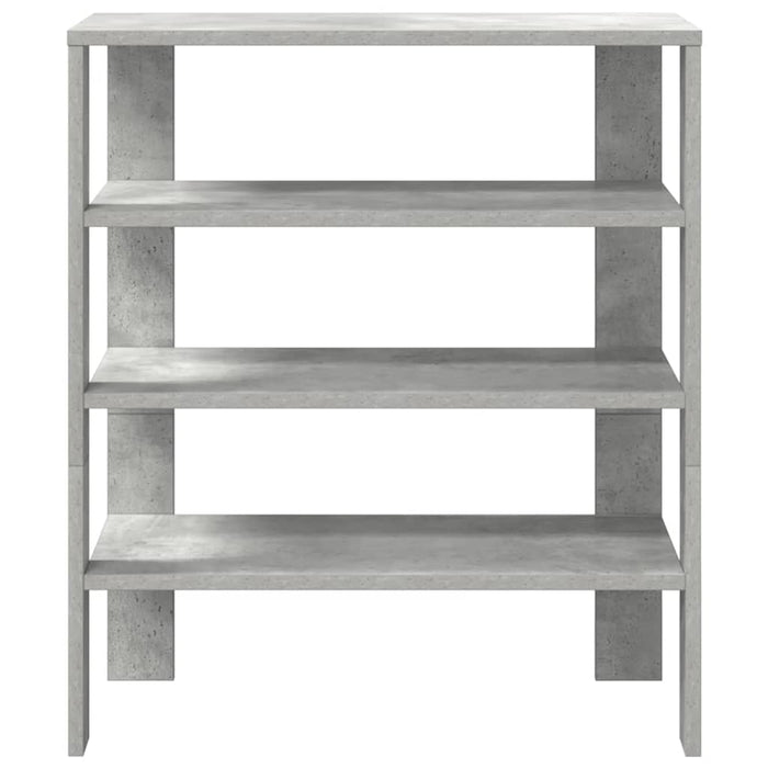 Shoe Rack Concrete Grey 61x32x70 cm Engineered Wood