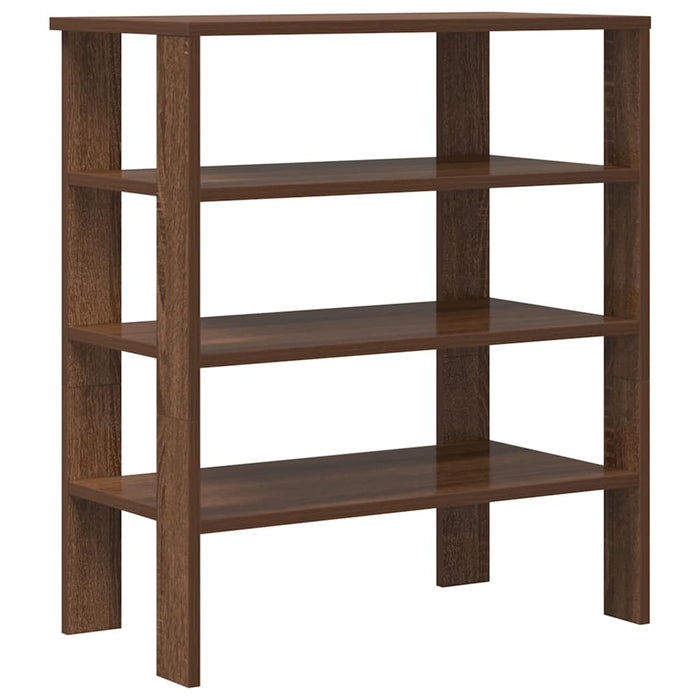 Shoe Rack Brown Oak 61x32x70 cm Engineered Wood