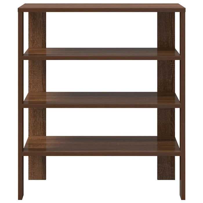 Shoe Rack Brown Oak 61x32x70 cm Engineered Wood