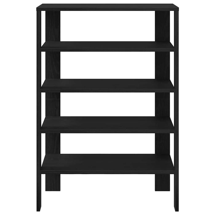 Shoe Rack Black 61x32x87.5 cm Engineered Wood