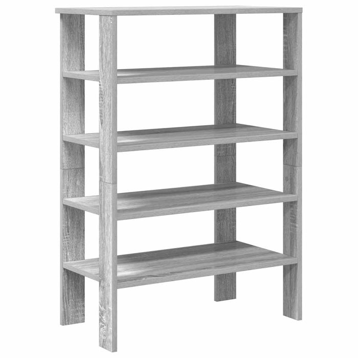 Shoe Rack Grey Sonoma 61x32x87.5 cm Engineered Wood