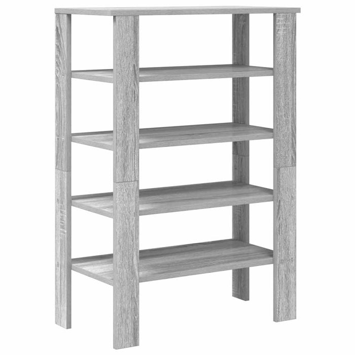 Shoe Rack Grey Sonoma 61x32x87.5 cm Engineered Wood