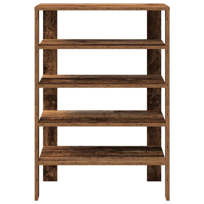 Shoe Rack Old Wood 61x32x87.5 cm Engineered Wood