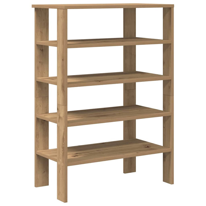 Shoe Rack Artisan Oak 61x32x87.5 cm Engineered Wood