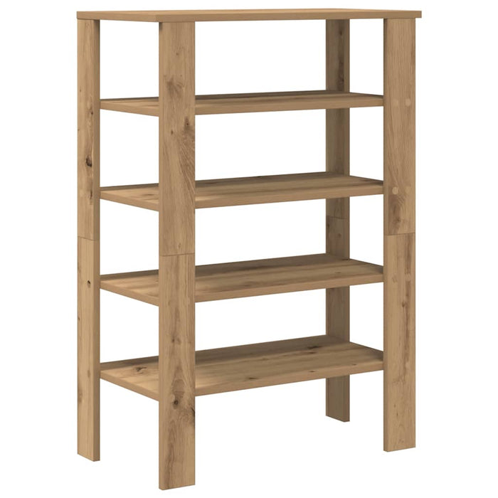 Shoe Rack Artisan Oak 61x32x87.5 cm Engineered Wood