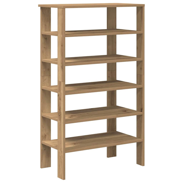 Shoe Rack Artisan Oak 61x32x105 cm Engineered Wood