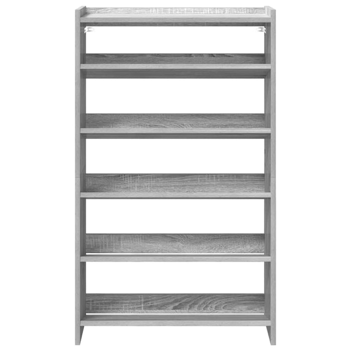 Shoe Rack Grey Sonoma 60x25x100 cm Engineered Wood