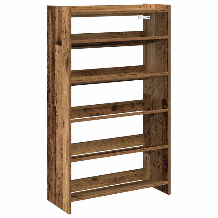 Shoe Rack Old Wood 60x25x100 cm Engineered Wood