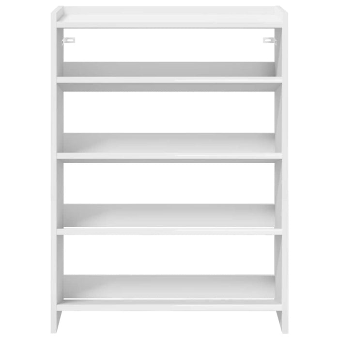 Shoe Rack White 60x25x81 cm Engineered Wood