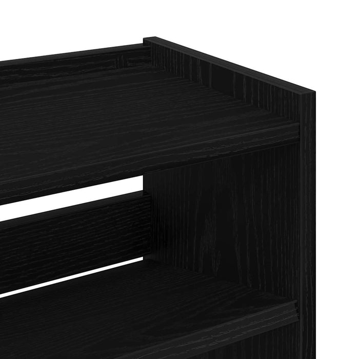 Shoe Rack Black 60x25x81 cm Engineered Wood